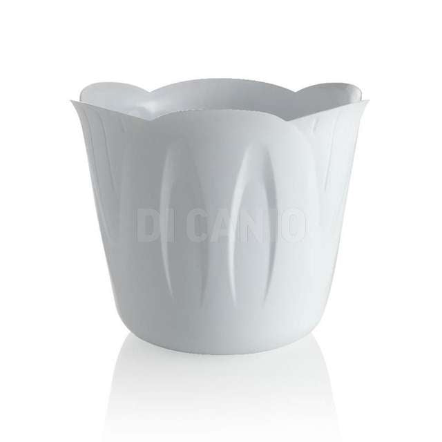 PORTA-VASO MIMOSA CM.15 H,12 LT,1 BIANCO BAMA