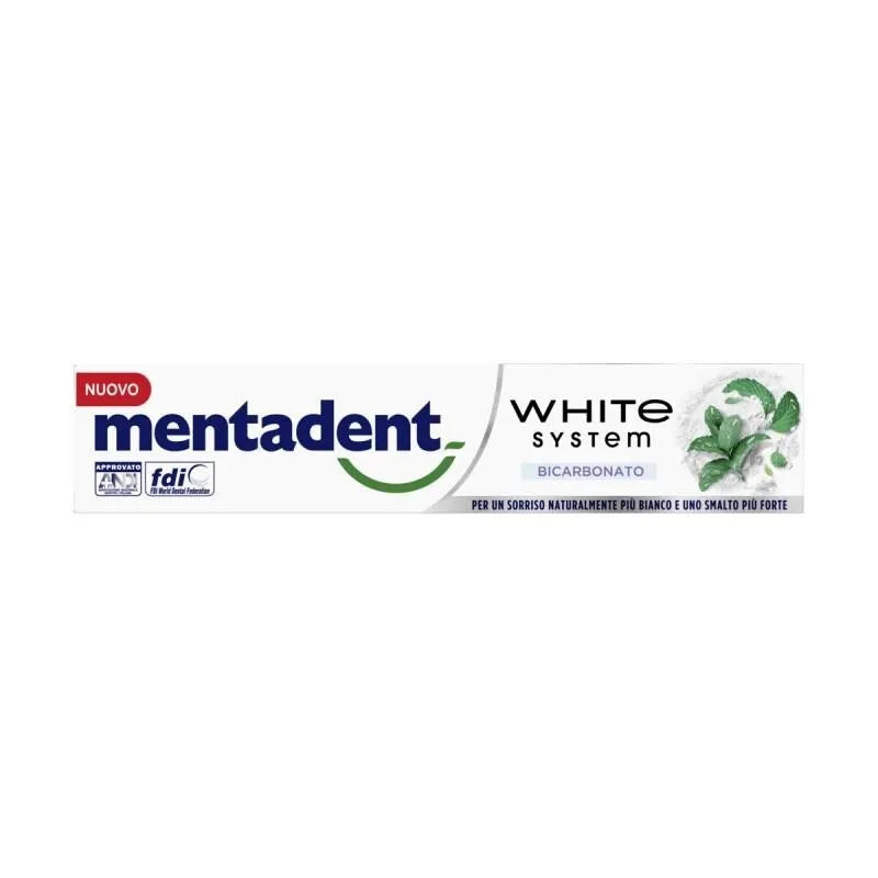 MENTADENT WHYTE SYSTEM BICARBONATO 75ML